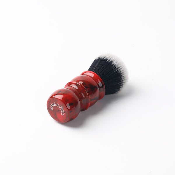 Yaqi Red Marble 24MM Men's Synthetic Hair Beard Brush Shaving Brush