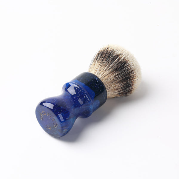 24MM Yaqi Mysterious Space Color Handle Silvertip Badger Hair Knot Men Shaving Brushes
