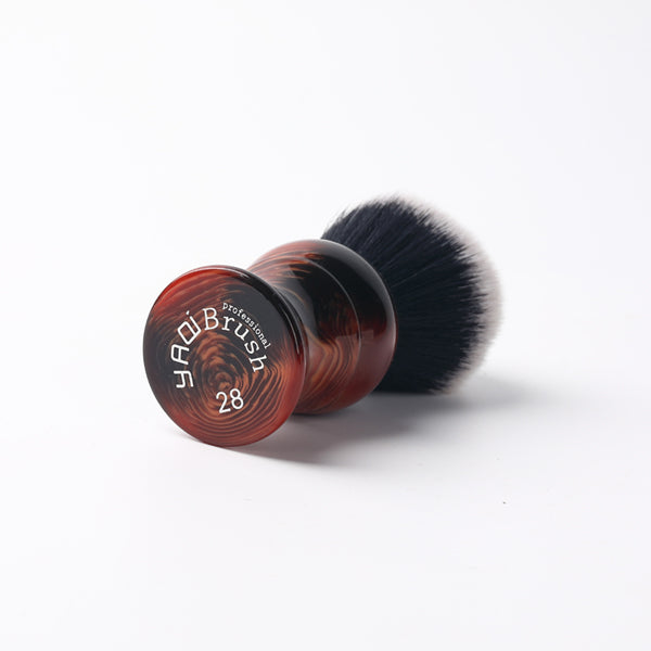 Yaqi 28mm Tuxedo Synthetic Knot Men's Shaving Brush for men