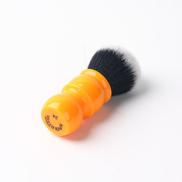 Yaqi 24mm Soft Synthetic Hair Good Tuxedo Knot Orange Handle Shaving Brushes