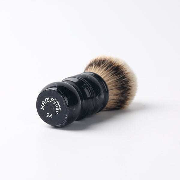 Yaqi 24MM Mens Shaving Brush Silvertip Badger Hair Facial Beard Cleaning Appliance Shave Tool