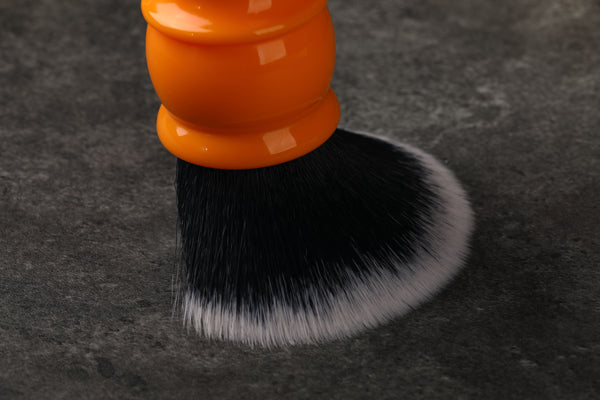 Yaqi 24mm Soft Synthetic Hair Good Tuxedo Knot Orange Handle Shaving Brushes