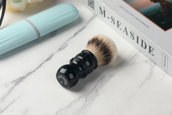Yaqi 24MM Mens Shaving Brush Silvertip Badger Hair Facial Beard Cleaning Appliance Shave Tool