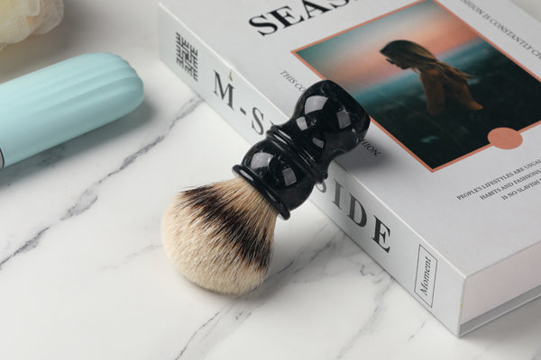 Yaqi 24MM Mens Shaving Brush Silvertip Badger Hair Facial Beard Cleaning Appliance Shave Tool