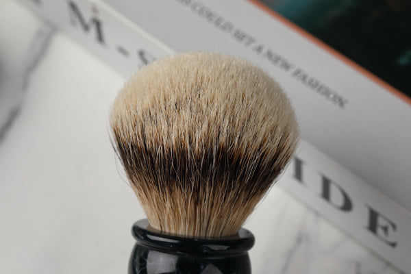 Yaqi 24MM Mens Shaving Brush Silvertip Badger Hair Facial Beard Cleaning Appliance Shave Tool