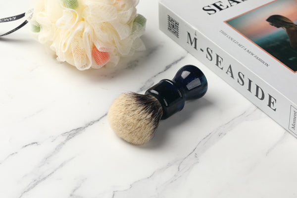 YAQI 24MM Mysterious Space Color Handle Two Band Badger Hair Knot Men Shaving Brushes