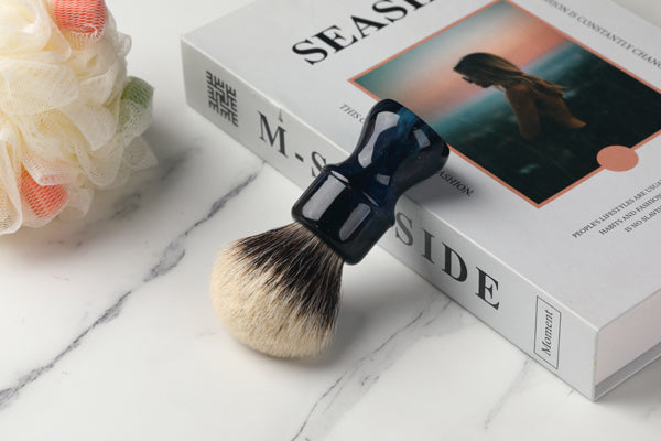 YAQI 24MM Mysterious Space Color Handle Two Band Badger Hair Knot Men Shaving Brushes