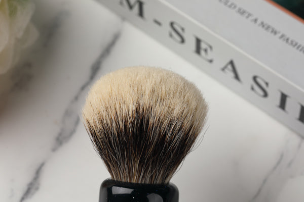 YAQI 24MM Mysterious Space Color Handle Two Band Badger Hair Knot Men Shaving Brushes
