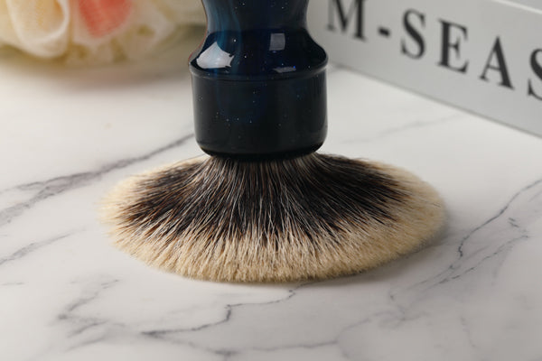 YAQI 24MM Mysterious Space Color Handle Two Band Badger Hair Knot Men Shaving Brushes
