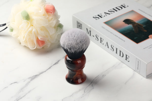 Yaqi 28mm Tuxedo Synthetic Knot Men's Shaving Brush for men