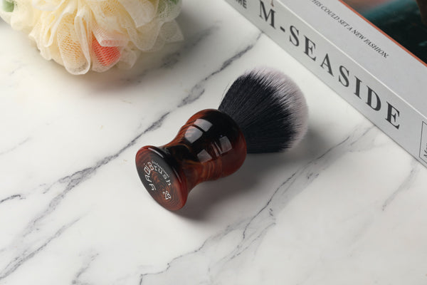 Yaqi 28mm Tuxedo Synthetic Knot Men's Shaving Brush for men