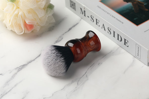 Yaqi 28mm Tuxedo Synthetic Knot Men's Shaving Brush for men