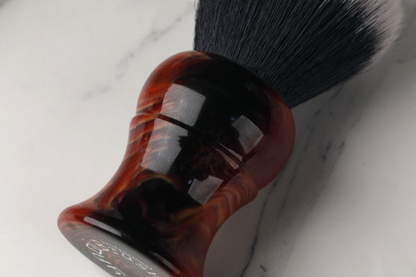 Yaqi 28mm Tuxedo Synthetic Knot Men's Shaving Brush for men
