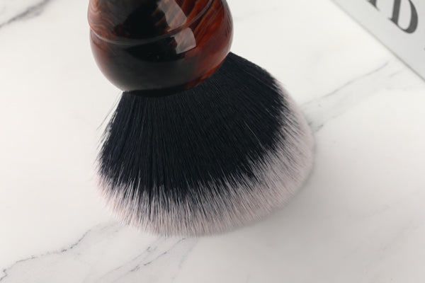 Yaqi 28mm Tuxedo Synthetic Knot Men's Shaving Brush for men