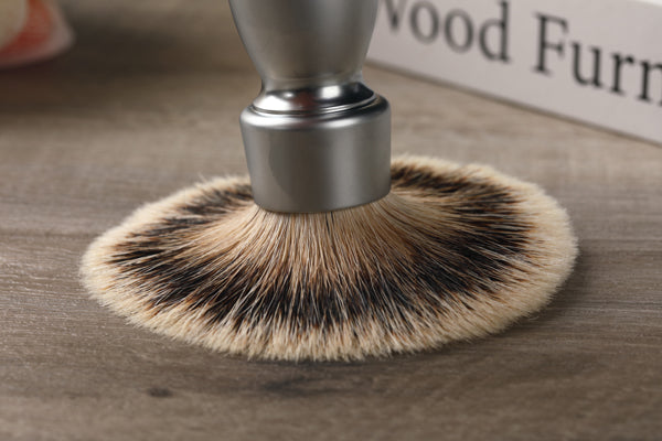 Yaqi Heavy Metal Handle Silvertip Badger Hair Shave Brush for Men Shaving