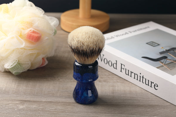24MM Yaqi Mysterious Space Color Handle Silvertip Badger Hair Knot Men Shaving Brushes