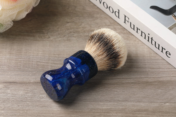 24MM Yaqi Mysterious Space Color Handle Silvertip Badger Hair Knot Men Shaving Brushes