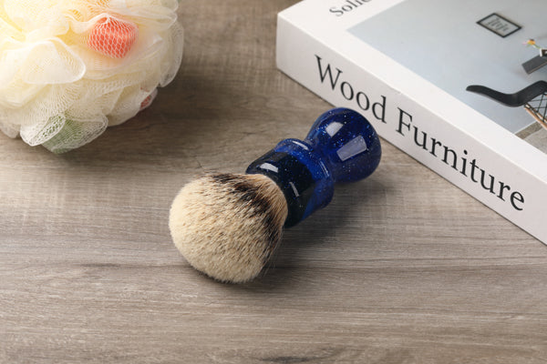 24MM Yaqi Mysterious Space Color Handle Silvertip Badger Hair Knot Men Shaving Brushes