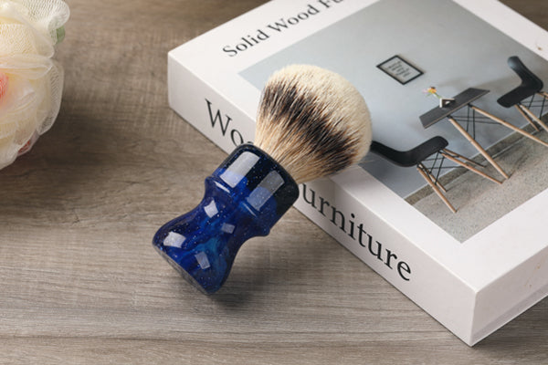 24MM Yaqi Mysterious Space Color Handle Silvertip Badger Hair Knot Men Shaving Brushes