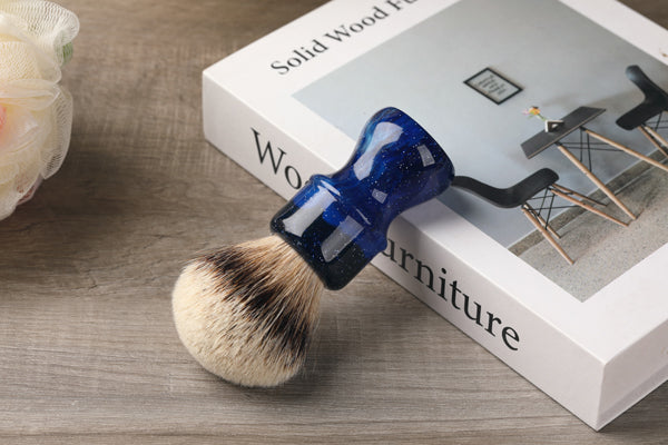 24MM Yaqi Mysterious Space Color Handle Silvertip Badger Hair Knot Men Shaving Brushes