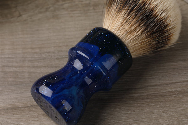 24MM Yaqi Mysterious Space Color Handle Silvertip Badger Hair Knot Men Shaving Brushes