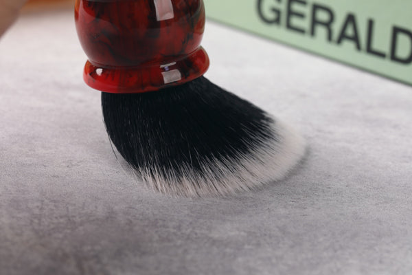Yaqi Red Marble 24MM Men's Synthetic Hair Beard Brush Shaving Brush