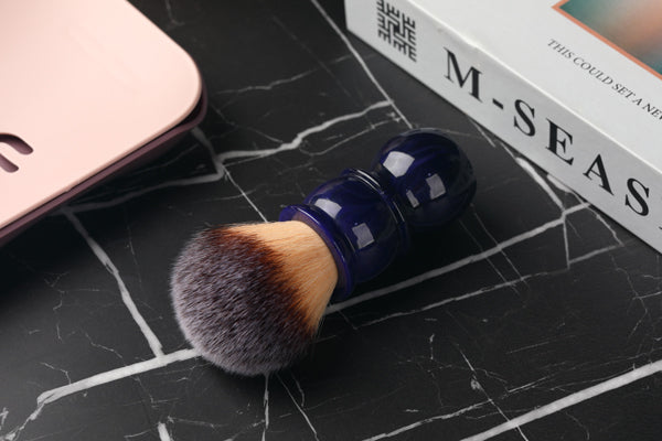 24MM Yaqi Bluish Violet Synthetic Hair Shaving Brush
