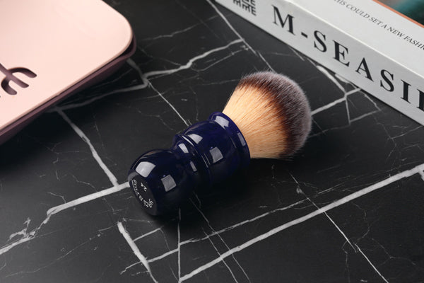 24MM Yaqi Bluish Violet Synthetic Hair Shaving Brush
