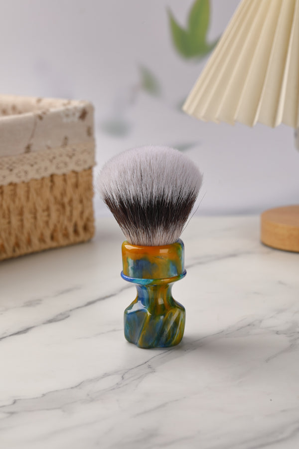 YAQI Starry Night New 28MM Synthetic Hair Mens Wet Shaving Brush
