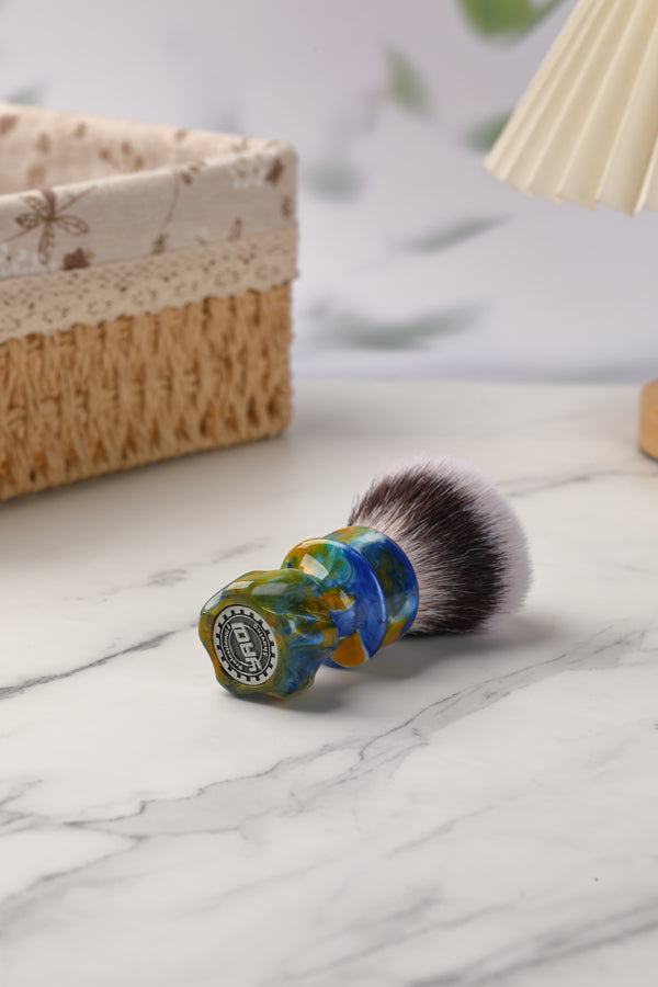 YAQI Starry Night New 28MM Synthetic Hair Mens Wet Shaving Brush