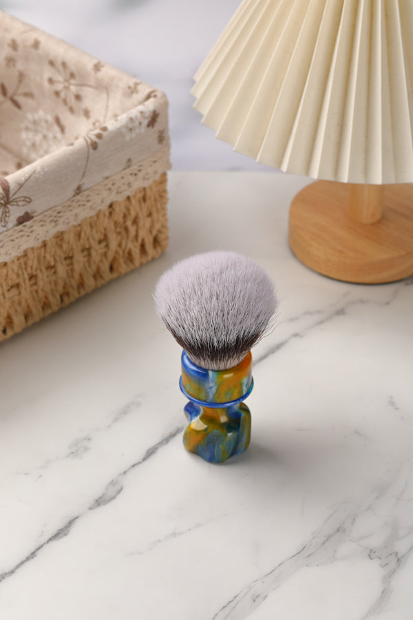 YAQI Starry Night New 28MM Synthetic Hair Mens Wet Shaving Brush