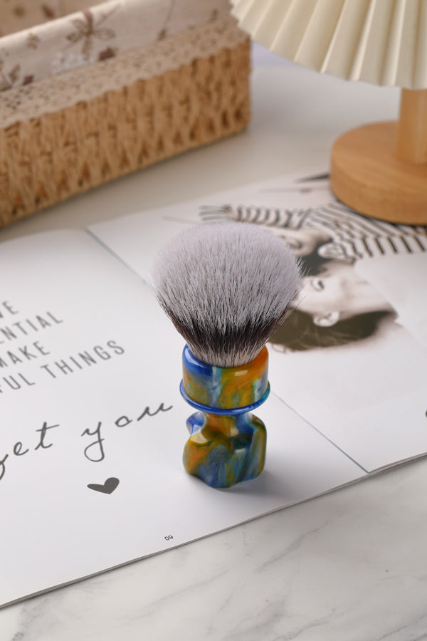 YAQI Starry Night New 28MM Synthetic Hair Mens Wet Shaving Brush