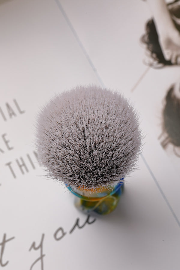 YAQI Starry Night New 28MM Synthetic Hair Mens Wet Shaving Brush