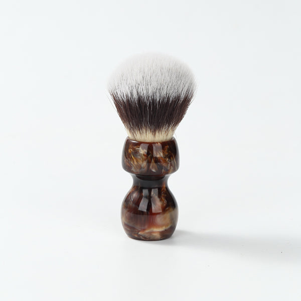 YAQI Caramel Cat's Whisker Synthetic Hair Mens Wet Shaving Brush