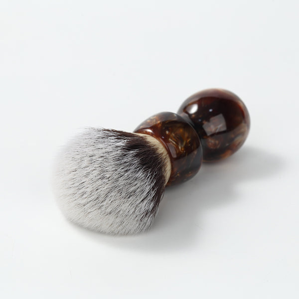 YAQI Caramel Cat's Whisker Synthetic Hair Mens Wet Shaving Brush