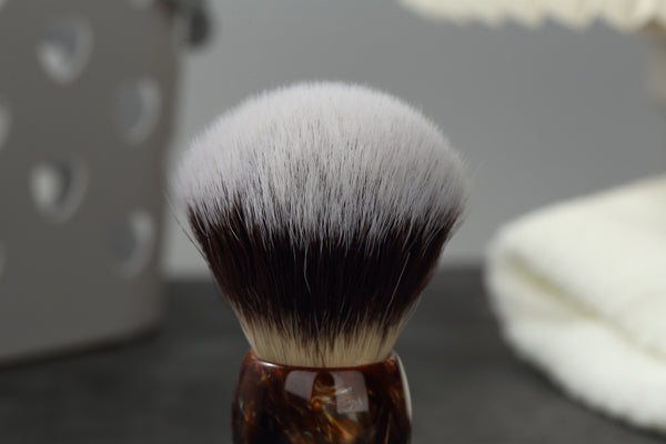 YAQI Caramel Cat's Whisker Synthetic Hair Mens Wet Shaving Brush