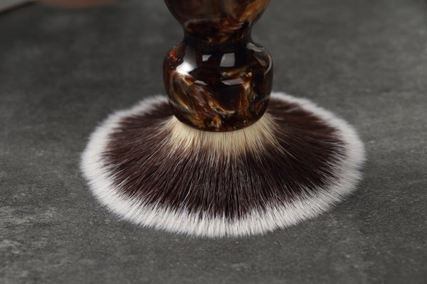 YAQI Caramel Cat's Whisker Synthetic Hair Mens Wet Shaving Brush