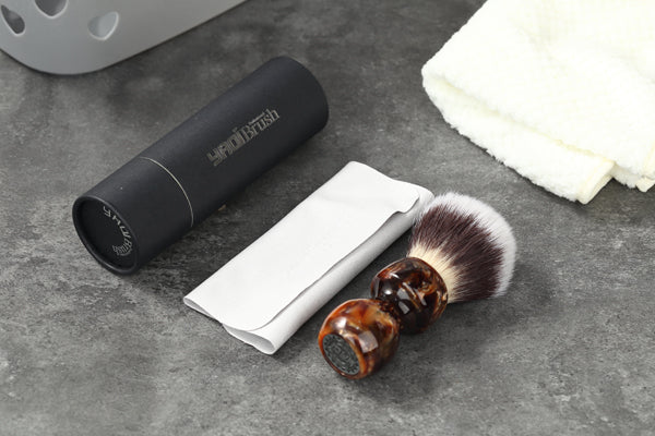 YAQI Caramel Cat's Whisker Synthetic Hair Mens Wet Shaving Brush