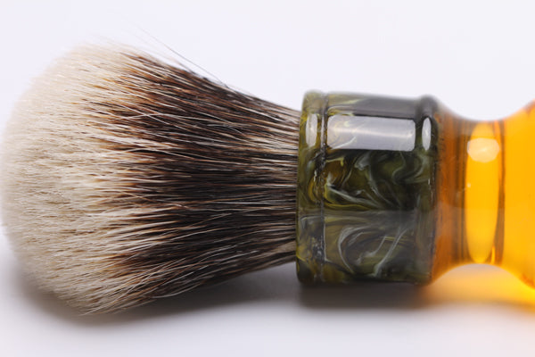 YAQI 22MM Sagrada Familia Two Band Badger Hair Resin Handle Men Wet Shave Brushes