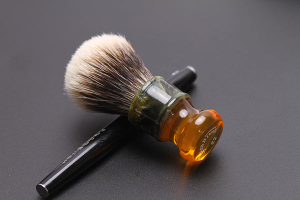 YAQI 22MM Sagrada Familia Two Band Badger Hair Resin Handle Men Wet Shave Brushes