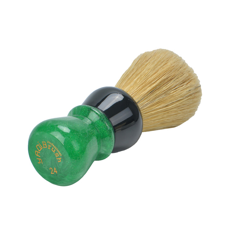 YAQI Green Viper 24MM Boar Bristle Handle Shaving Brush for man wet shaving