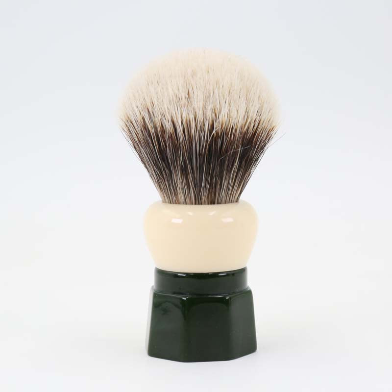 YAQI 24MM Green Obsidian Two Band Badger Hair Men Wet Shaving Brush