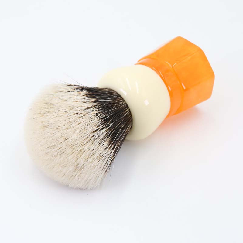 YAQI Ever-Helpful Two Band Badger Hair Mens Wet Shaving Brush Facial Beard Cleaning Shave Tool
