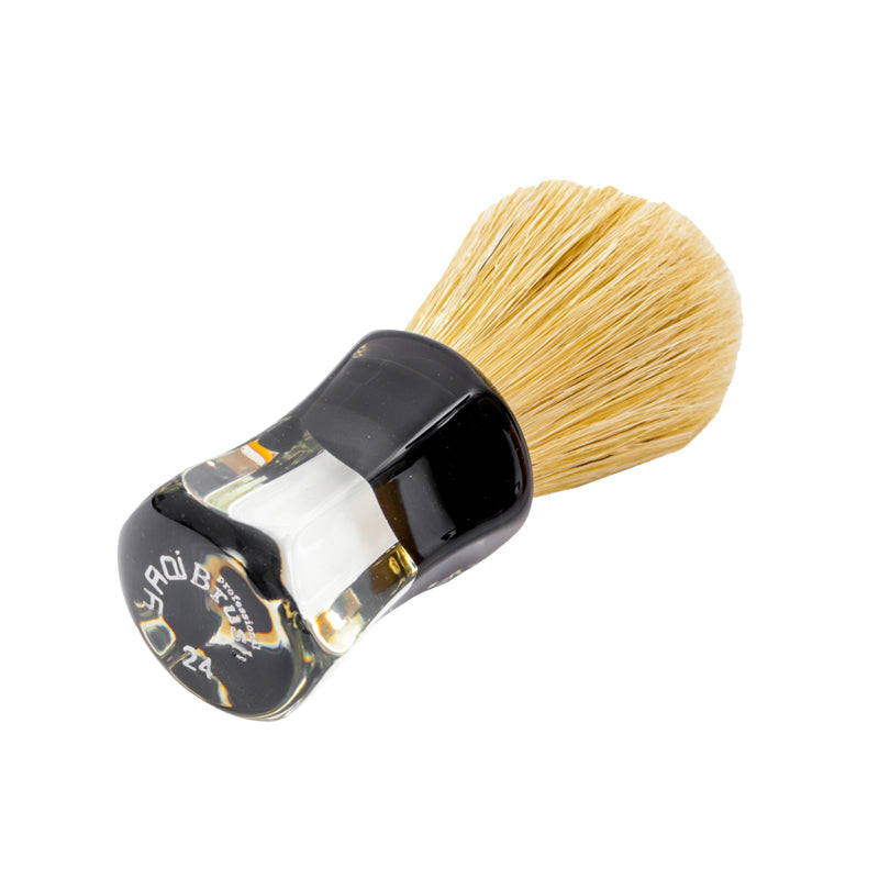 YAQI  Robin Clear Handle Men Wet Bristle Shaving Brush