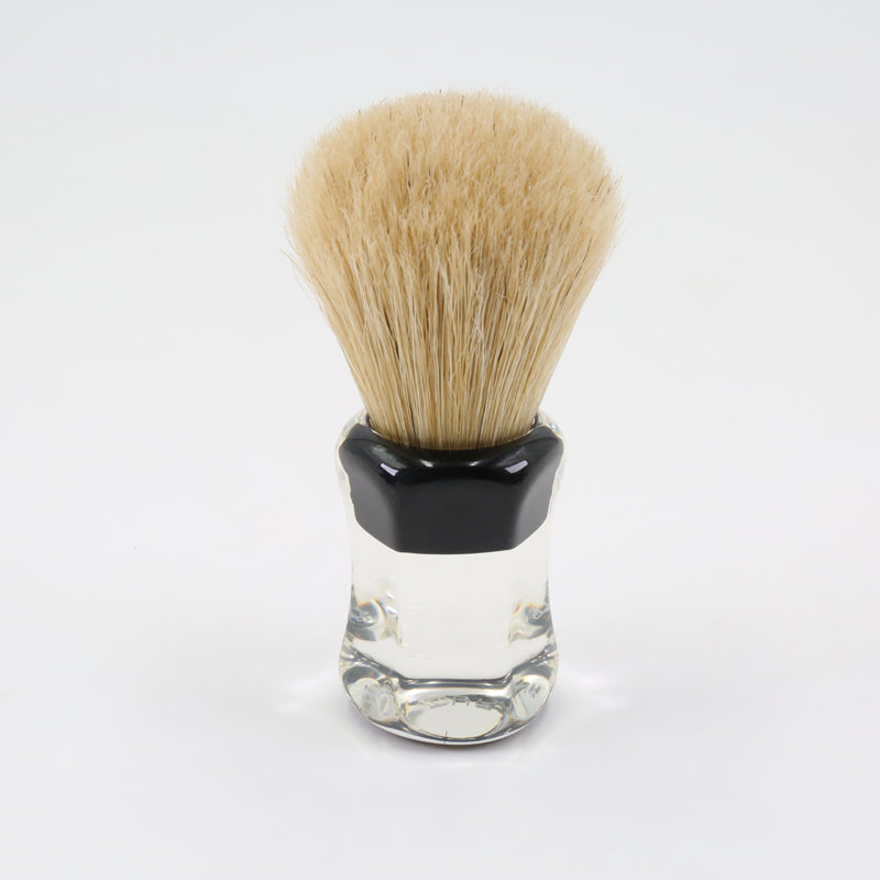 YAQI  Robin Clear Handle Men Wet Bristle Shaving Brush