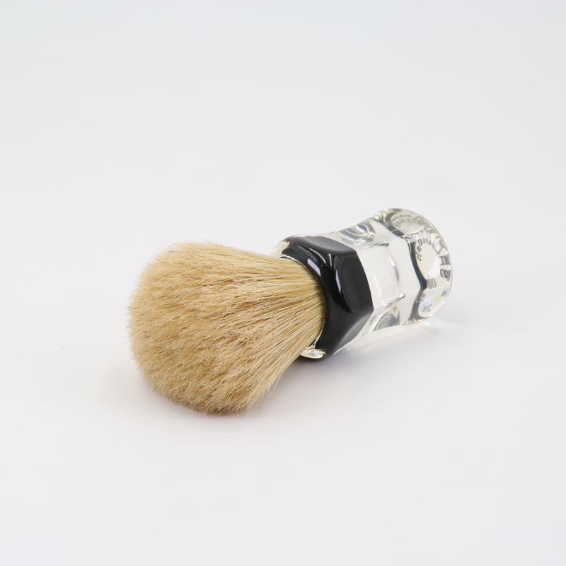 YAQI  Robin Clear Handle Men Wet Bristle Shaving Brush