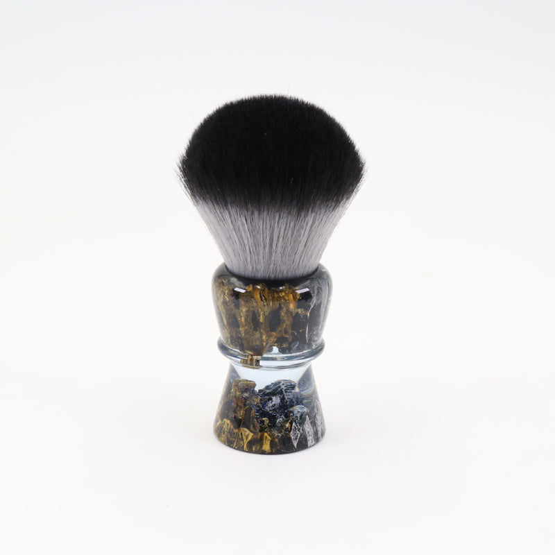 YAQI ROCKS 28mm Synthetic Hair Resin Handle Men Wet Shaving Brush