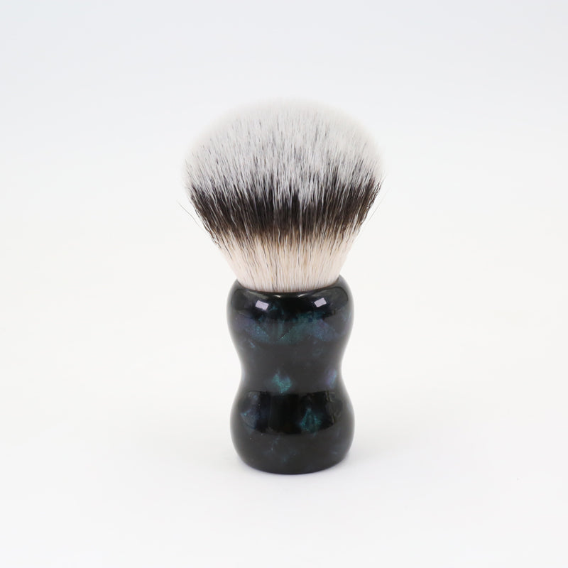 YAQI Night Emerald 26mm Synthetic Hair Resin Handle Men Wet Shaving Brush