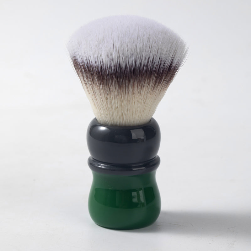 YAQI Mocha(Matcha) Hi-Res Knot Synthetic Hair Mens Wet Shaving Brush