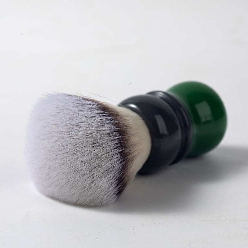 YAQI Mocha(Matcha) Hi-Res Knot Synthetic Hair Mens Wet Shaving Brush